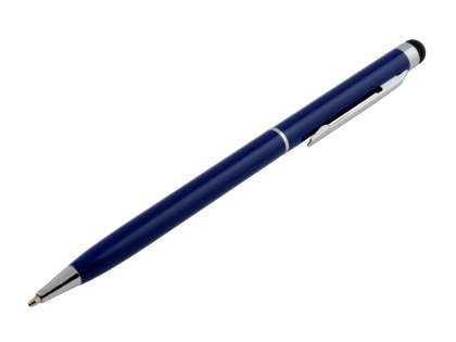 Universal Finger-Touch Dual Stylus & Pen - Dark Blue