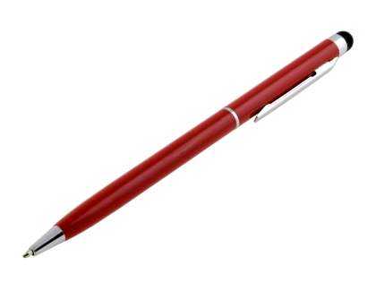 Universal Finger-Touch Dual Stylus & Pen - Red