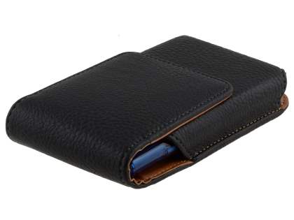 Textured Synthetic Leather Vertical Belt Pouch (Bumper Case Compatible) for LG Optimus L7 P700