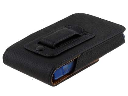 Textured Synthetic Leather Vertical Belt Pouch (Bumper Case Compatible) for LG Optimus L7 P700