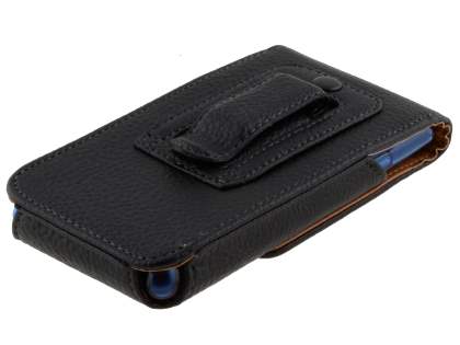 Textured Synthetic Leather Vertical Belt Pouch (Bumper Case Compatible) for LG Optimus L7 P700