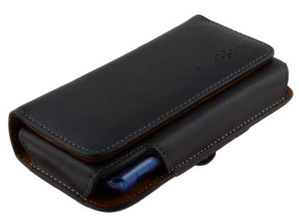 Extra-tough Genuine Leather ShineColours belt pouch (Bumper Case Compatible) for LG Optimus L7 P700