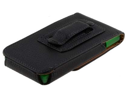 Textured Synthetic Leather Vertical Belt Pouch (Bumper Case Compatible) for Sony Xperia S LT26i