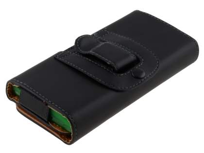 Smooth Synthetic Leather Belt Pouch (Bumper Case Compatible) for Sony Xperia S LT26i