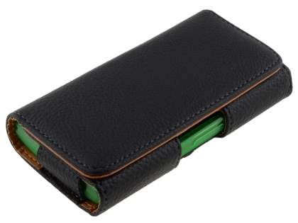 Textured Synthetic Leather Belt Pouch (Bumper Case Compatible) for Sony Xperia S LT26i