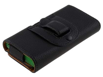 Textured Synthetic Leather Belt Pouch (Bumper Case Compatible) for Sony Xperia S LT26i
