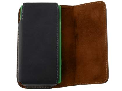 Extra-tough Genuine Leather ShineColours belt pouch (Bumper Case Compatible) for Sony Xperia S LT26i