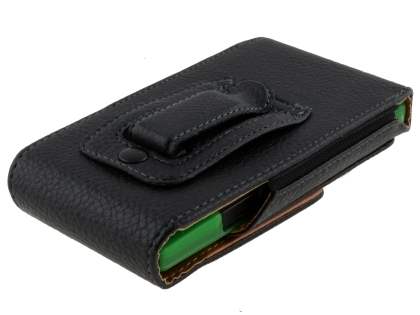 Textured Synthetic Leather Vertical Belt Pouch (Bumper Case Compatible) for Sony Xperia S LT26i