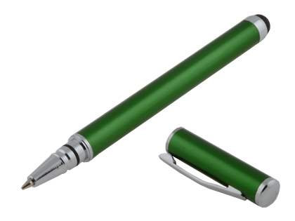 Universal Finger-Touch Stylus & Ball-Point Pen - Metallic Green