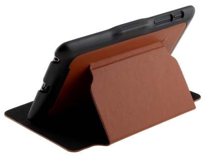 Synthetic Leather Flip Cover with Built-In Stand for Asus Google Nexus 7 2012 - Brown/Black Leather Flip Case