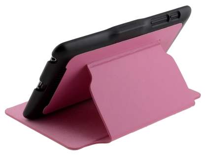 Synthetic Leather Flip Cover with Built-In Stand for Asus Google Nexus 7 2012 - Pink/Black Leather Flip Case