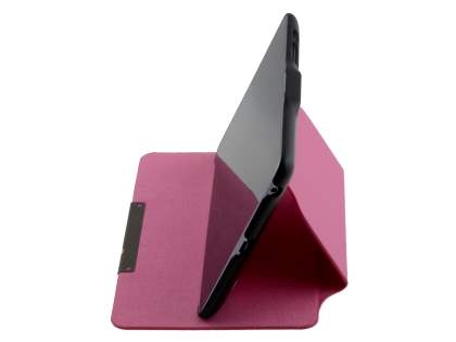 Synthetic Leather Flip Cover with Built-In Stand for Asus Google Nexus 7 2012 - Pink/Black