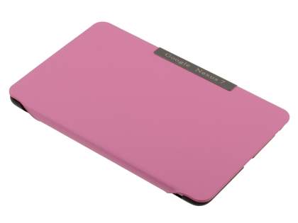 Synthetic Leather Flip Cover with Built-In Stand for Asus Google Nexus 7 2012 - Pink/Black