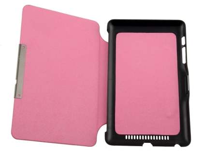 Synthetic Leather Flip Cover with Built-In Stand for Asus Google Nexus 7 2012 - Pink/Black