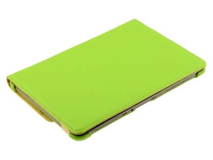 VELOCITY Synthetic Leather Swivel Flip Case for Samsung Galaxy Tab 10.1 - Lime Green