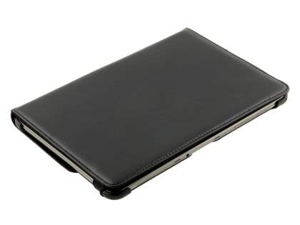 VELOCITY Synthetic Leather Swivel Flip Case for Samsung Galaxy Tab 10.1 - Black