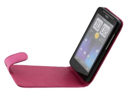HTC Velocity 4G Synthetic Leather Flip Case - Pink