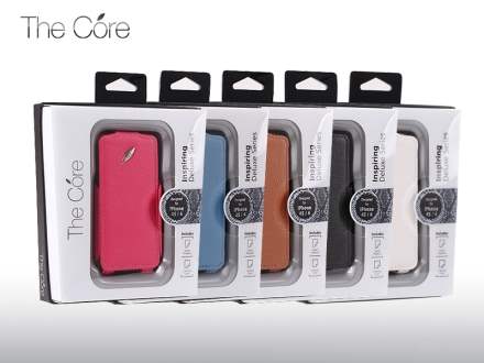 Momax The Core Slim Synthetic Leather Flip Case for iPhone 4S/4 - White