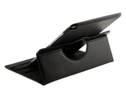 Samsung Galaxy Note 10.1 4G VELOCITY Synthetic Leather 360° Swivel Flip Case - Black