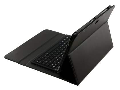 Samsung Galaxy Note 10.1 4G Synthetic Leather Bluetooth Keyboard Case - Black