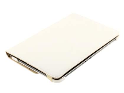 Samsung Galaxy Note 10.1 4G VELOCITY Synthetic Leather 360° Swivel Flip Case - Pearl White