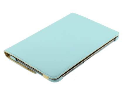 Samsung Galaxy Note 10.1 4G VELOCITY Synthetic Leather 360° Swivel Flip Case - Sky Blue