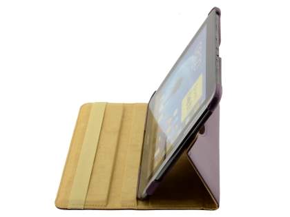 Samsung Galaxy Note 10.1 4G VELOCITY Synthetic Leather 360° Swivel Flip Case - Purple