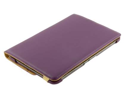 Samsung Galaxy Note 10.1 4G VELOCITY Synthetic Leather 360° Swivel Flip Case - Purple