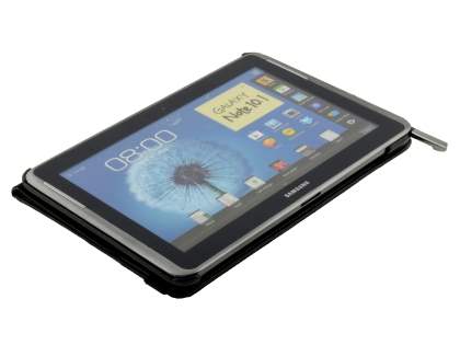 Samsung Galaxy Note 10.1 4G VELOCITY Synthetic Leather 360° Swivel Flip Case - Black