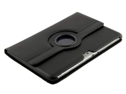 Samsung Galaxy Note 10.1 4G VELOCITY Synthetic Leather 360° Swivel Flip Case - Black