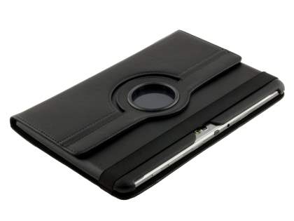 Samsung Galaxy Note 10.1 4G VELOCITY Synthetic Leather 360° Swivel Flip Case - Black