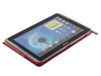 Samsung Galaxy Note 10.1 4G VELOCITY Synthetic Leather 360° Swivel Flip Case - Pink