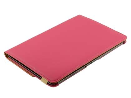 Samsung Galaxy Note 10.1 4G VELOCITY Synthetic Leather 360° Swivel Flip Case - Pink