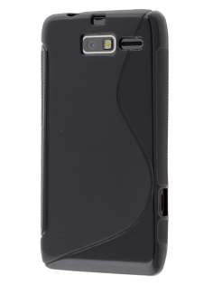 Wave Case for Motorola RAZR M 4G XT905 - Frosted Black/Black