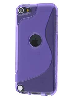 Wave Case for iPod Touch 5/6 - Frosted Purple/Purple Soft Cover