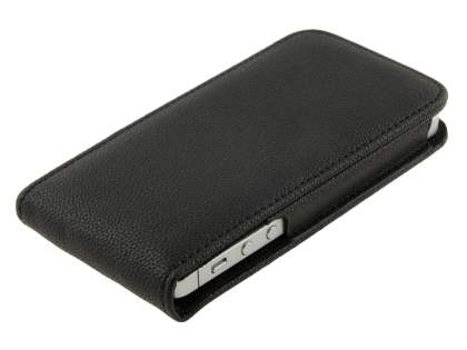 iPhone SE(1st Gen)/5s/5c/5 Synthetic Leather Belt Pouch - Classic Black