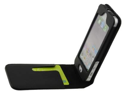 iPhone SE(1st Gen)/5s/5c/5 Synthetic Leather Belt Pouch - Classic Black