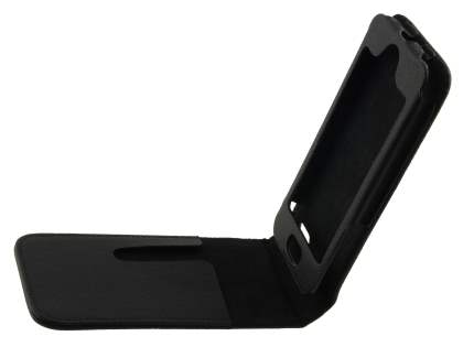 iPhone SE(1st Gen)/5s/5c/5 Synthetic Leather Belt Pouch - Classic Black