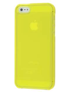 Clear/Frosted TPU Gel Case for iPhone SE(1st Gen)/5s/5 - Canary Yellow Soft Cover