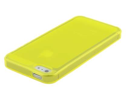 Clear/Frosted TPU Gel Case for iPhone SE(1st Gen)/5s/5 - Canary Yellow