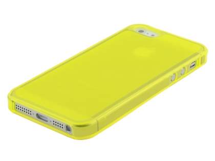 Clear/Frosted TPU Gel Case for iPhone SE(1st Gen)/5s/5 - Canary Yellow