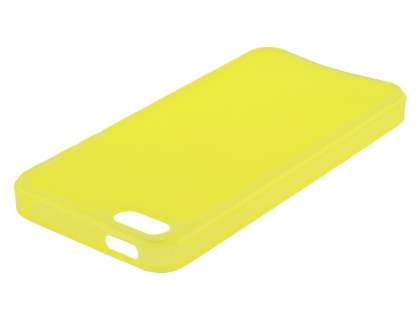 Clear/Frosted TPU Gel Case for iPhone SE(1st Gen)/5s/5 - Canary Yellow