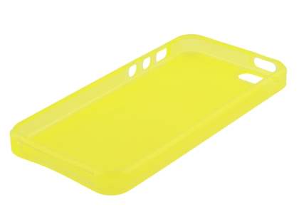 Clear/Frosted TPU Gel Case for iPhone SE(1st Gen)/5s/5 - Canary Yellow