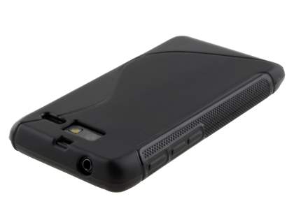 Wave Case for Motorola RAZR M 4G XT905 - Frosted Black/Black