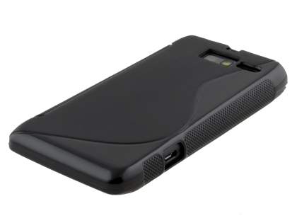 Wave Case for Motorola RAZR M 4G XT905 - Frosted Black/Black