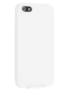 Synthetic Leather Flip Case for iPhone SE(1st Gen)/5s/5 - Pearl White