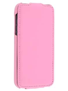 Synthetic Leather Flip Case for iPhone SE(1st Gen)/5s/5 - Baby Pink