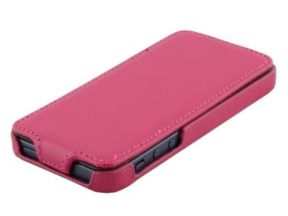 Synthetic Leather Flip Case for iPhone SE(1st Gen)/5s/5 - Pink