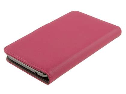 Synthetic Leather Wallet Case with Stand for Samsung Galaxy Note 2 4G - Pink