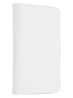 Synthetic Leather Wallet Case with Stand for Samsung Galaxy Note 2 4G - Pearl White